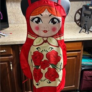 Red Matryoshka Doll Apron